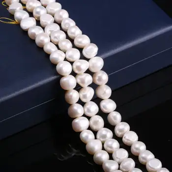Сладководни перли свободни Картофелев-образни бели мъниста 11-12 мм за 