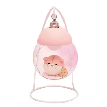 Смола Хамстер лампа сладък японски Животни Децата лека нощ смешно декорация на дома любим спомен led момичета подарък за Рожден Ден