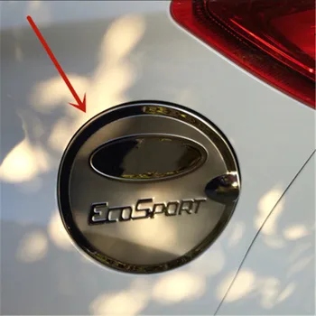 Стайлинг на автомобил за Ford Ecosport 2013-2020 висококачествена неръждаема капачката на резервоара борда на капачката на резервоара стикер защита от драскотини