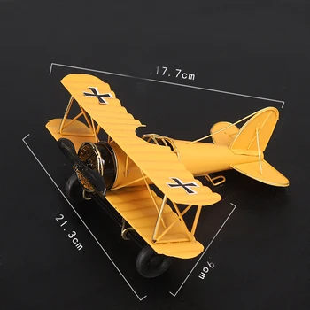 Старинни европейски жп модели на самолети, декорации и творчески подарък на Втората Световна война самолети метални занаяти бижута, играчки за деца