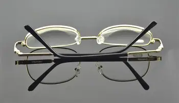 Старинни златни метални очила за четене с пълна рамки силна власт за силата на Пресбиопические очила +450 +500 +550 +600