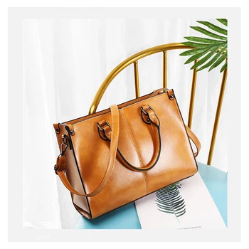 Старият Тан известна марка чанти за рамо за жени 2020 кожена чанта Луксозни дами високо качество на преносим чанта мода чанта-месинджър