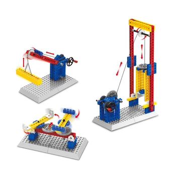 Стволовите играчки за деца модел на Строителни комплекти блокове играчка за обучение и образователни машини за зареждане на автомобилни блокове пъзел боядисани детски играчки