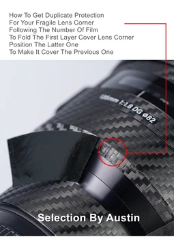 Стикер на кожата, обектив Canon EF 85mm f/1.2 II wrap film Sticker Anti-scratch Lens Guard Protector Case