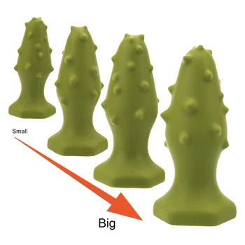 Супер огромна зелена анален коркът е мек скок начинаещи игри удължител ануса масаж стимулант за секс играчки за възрастни, за унисекса