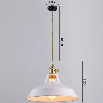 Съвременната простота LED E27 цветни окачен лампа висящи лампи за домашно разкрасяване на желязо, орнаменти окачен лампа