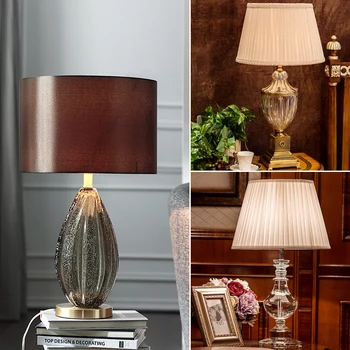 Съвременните лампи маса за хол, спалня, нощна лампа домашно романтично топло украса нощна лампа,Лампа за четене