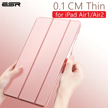 Съпротивление esr Case for iPad Air2 Air1 на защитно покритие магнитна тънка стойка от изкуствена кожа Auto Sleep Wake Smart Case за iPad Apple Air 1 2