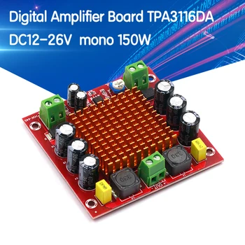 Такса цифров усилвател TPA3116DA TPA3116 150W D2 Mono Channel Digital Power Audio Amplifier Board XH-M544 DC 12V 24V