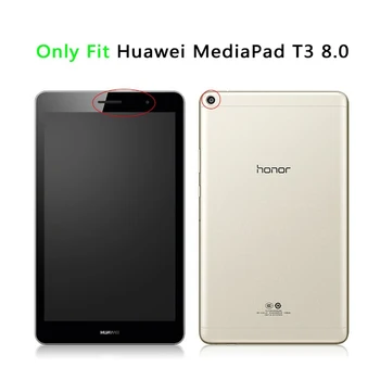 Тежкотоварни хибрид устойчив на удари калъф Huawei MediaPad T3 8.0 KOB-L09 KOB-W09 Tablet Funda Case for Honor Play Pad 2 case + film