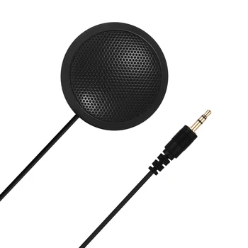Тенис на ненасочено микрофон с 2m кабел с 3,5 мм конектор за преносими компютри с висока чувствителност на микрофона за видео конферентна връзка