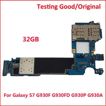 тестване Оригинален отключена на Samsung Galaxy S7 G930FD g930p g930f g930t дънна платка 32 GB логическа такса