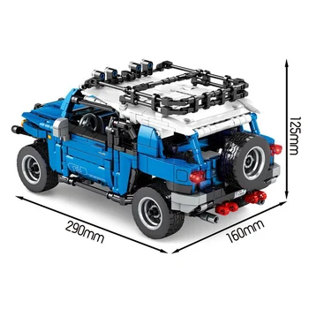 Техника Series 999pcs Land Mechanical Cruiser Off Road Vehicle Model Building Blocks City Car Racer Bricks Toys For Kids Gifts