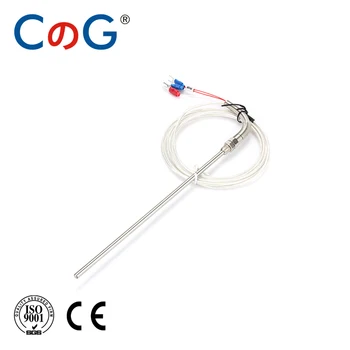 Тип CG WZPT-03 PT100 2M M8 с кабелен кабел 2m 50mm 100mm 150mm 200mm термодвойка температурен сензор сонда за регулатор на Температура