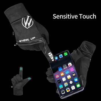 Топли непромокаеми Велосипедни ръкавици унисекс сензорен екран зимни минерални Ски къмпинг Мото ръкавици спортни пълен пръст Guantes XA56Q