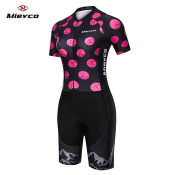 Триатлон комплект планински състезания Колоездене Skinsuit жени Bicicleta едно парче боди Mieyco Speedsuit под наем Tri костюм велосипедна облекло