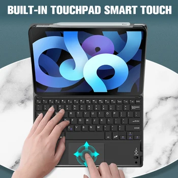 Тъчпада на Клавиатурата калъф за Ipad Air 2020,10. 9 Капак за Apple Ipad Air 4-то поколение безжична клавиатура Bluetooth магнитен Funda