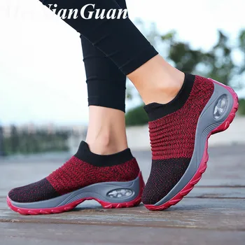 Удобни Дамски маратонки плюс размера на дамски обувки дамски леко меки спортни обувки с нисък покрив дамски летни обувки сив женски тенис обувки L16