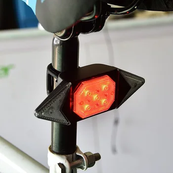 Умен USB мотор акумулаторна задна светлина под наем поворотник Колоездене задна светлина интелигентен дистанционно управление за led лампи предупреждение