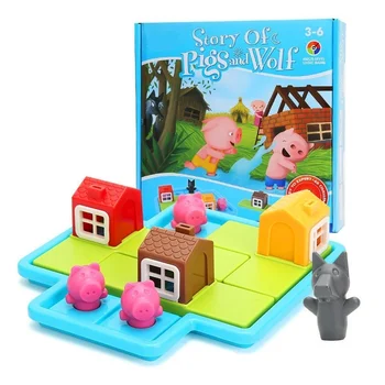 Умен криеница игри три малки прасенца 48 разговор с решение на игри IQ обучение играчки за деца Oyuncak подаръци