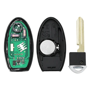умно дистанционно ключ 4 + 1 бутон FSK 433 Mhz PCF7952LTT чип за Nissan Patrol с поставянето на ключови остриета 5 бутона