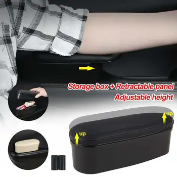 Универсален Антипробуксовочный мат кутия за съхранение регулируема автомобил поддръжка на Лакътя на лявата ръка на подлакътника подкрепа на анти-умора за пътуване почивка поддръжка