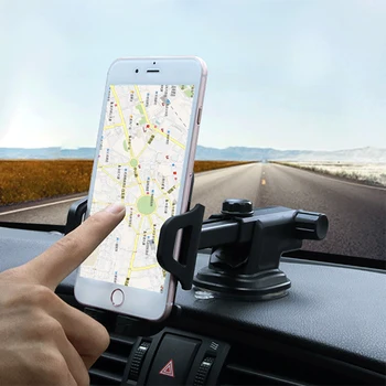 Универсален издънка на автомобилния телефон на притежателя на арматурното табло, предното стъкло за мобилен телефон, стойка за GPS скоба за кола мобилен монтиране на аксесоари за автомобил