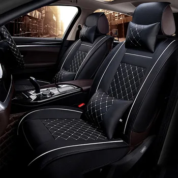 Универсален калъф автомобилни седалки от изкуствена кожа за HUMMER H2 H3 car-styling auto car accessories Stickers carpet 3D Black/Red/White/Beige