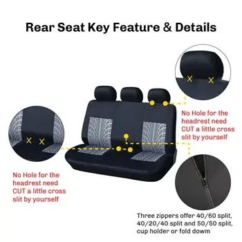 Универсален калъф за столче за кола интериорът на автомобила от полиестерни влакна е подходящо за повечето превозни средства е лесно да носят със себе си красив лесно излитане калъф за столче за кола