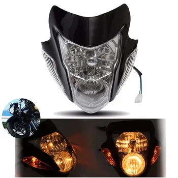 Универсална Фар на мотоциклет Hi-Low Beam Head Lamp за Honda/Yamaha/Suzuki/KTM