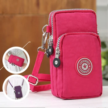 Универсална чанта в чантата си за iphone 6 7 8 Plus катерене преносим телефон чанта калъф за мобилен телефон Samsung чанта през рамо кобур