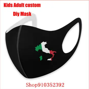 Флаг на Италия Италия face mask washable mouth mask cotton mascarilla против filtro reutilizable mask фпч2.5 смешни pattem print
