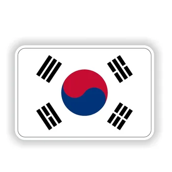 Флаг на Южна Корея стикер на автомобила прозорец на задната торцевого прозореца на кола украса-оформление на каросерията Deca KK 11.6 CM*7.6 CM