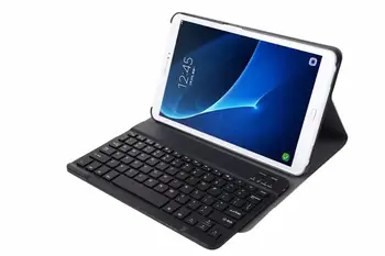 Флип калъф за Samsung Galaxy Tab A A6 10.1 2016 Keyboard Case T580 T585 SM-T580 SM-T585 капак свалящ се Bluetooth клавиатура Funda