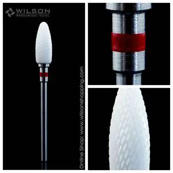 Формата на куршуми-Extra Fine-White Ceramic - (6400701) - WILSON Керамични тренировка за нокти и цирконий керамични зъбни Семинарията