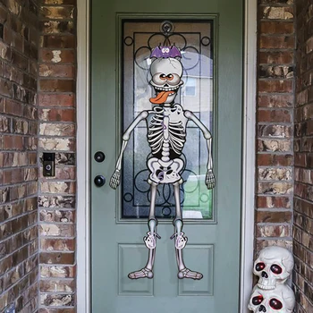 Хелоуин вратата виси скелет за декорация тиква призрак висулка декорация Хелоуин парти ужас Дом на Дом висеше знак подпори
