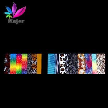 Холограма фолио за нокти Набор от 48 цвята 4*20 см цвете секси леопардовый дизайн маникюр Transfer стикер 4*20 см инструменти за декорация на нокти