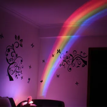 Цветна Дъга Night Light с 3 режима LED Light магическа цветна Дъга Светлина яйцевидной форми Проекционная лампа за деца домашен интериор
