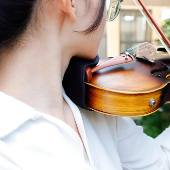 Цигулка брадичката почивка Pad капак протектор за 3/4 Цигулка 4/4 Цигулка аксесоари за цигулка резервни части и аксесоари 19x11.5cm