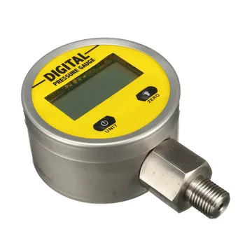 Цифров хидравличен манометър 0-250BAR / 25Mpa / 3600PSI (G / NPT1 / 4) - основен вход за газ/вода / масло измерване на осветление тестер метър