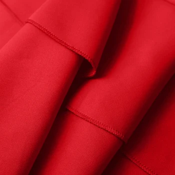 Червени блузи баските фенер с къс ръкав потник 2021 мода Blusas плюс размер Блуза за жените вечерни дрехи Blusas Mujer