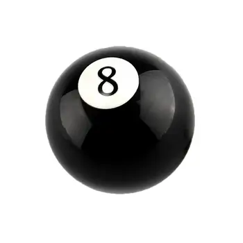 Черен 8 осем басейн билярдна топка на дръжката на скоростния w / адаптер универсален автомобил в / М-лост за превключване на главата