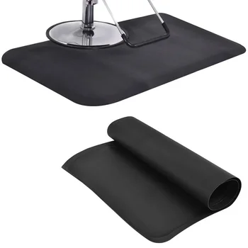 Черен правоъгълник фризьорски салон мат противоскользящий водоустойчив стол подложки HB84663