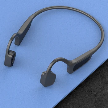 Черна технология на костна проводимост Bluetooth слушалки на Ухото на куката безжична слушалка субуфер двустранно стерео слушалка с микрофон