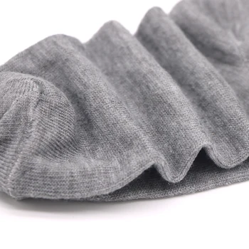 Черни, сиви и бели чорапи Мъжки чорапи мъжки памук еластичността на бизнес чорапи дълъг екипажа есен-зима на топло Meias Homens 6шт 3 чифта/лот
