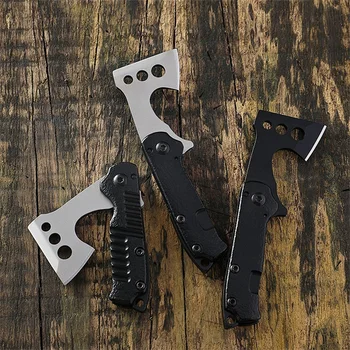 Черно на нови приходи CS Go брадва томахоук ножове мини джобен сгъваем axe axe оръжие инструмент за оцеляване на лов EDC къмпинг полезно