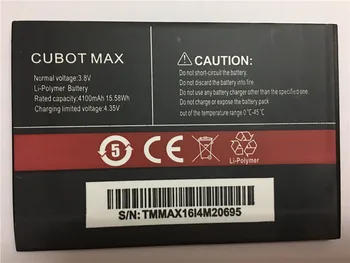 чисто Нов CUBOT MAX Battery 4100mAh подмяна на резервната батерия за мобилен телефон CUBOT MAX в наличност