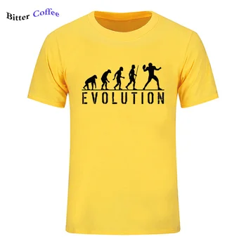 Чисто нов мъжки t-shirt търговия на Едро премия мъжете O врата с къс ръкав еволюцията на американски футболист тениски памук, плюс размер