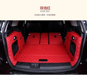 Чисто нов ПУ стил TPE+XPE материал черно и червено напълно покрити с постелката на багажника на mini cooper F60 F54 F55 F56 R60