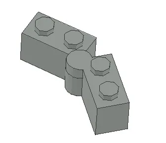 *Шарнирный тухла 1X2* 20pcs САМ enlighten block brick part No. 3830+3831 е съвместим с други асамблеи частици